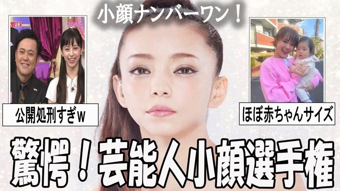 【がるちゃん芸能人】驚愕!芸能人の小顔選手権