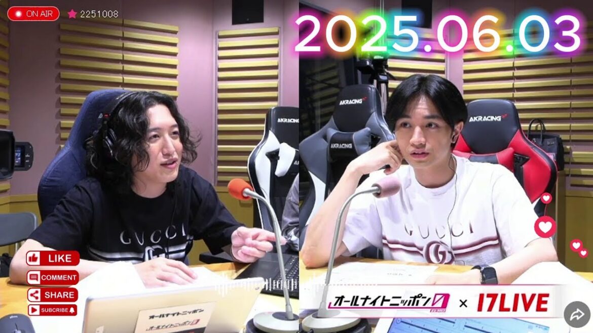 キタニタツヤのオールナイトニッポン0 2025.06.03 出演者 : キタニタツヤ ゲスト:中島健人