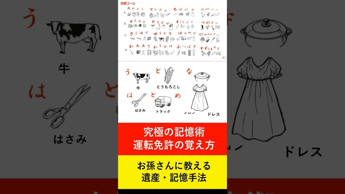 【運転免許 究極の記憶手法 002 】 スピードとリズム、楽しく遊んでください 物語記憶もあります 日本語は素晴らしい 【名曲への誘い #ピアノ後藤泉】 0606運転ショート2分58