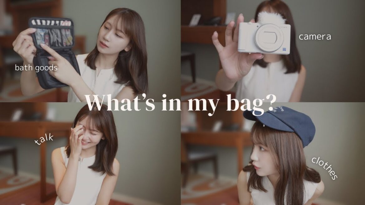 【What’s in my bag?】2泊3日の旅行バッグの中身を大公開🧳🌴✨洋服/バスグッズ/カメラetc