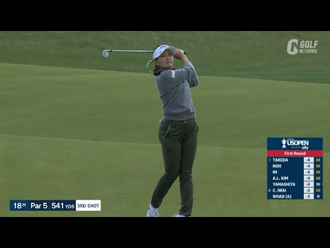 【全米女子25】河本結が1打差7位発進 6番では見事なチップインバーディ