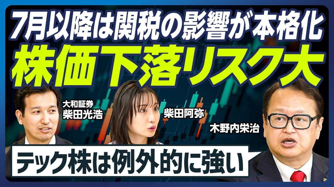 【木野内栄治の相場解説】TOPIXは7月初旬にピークアウト/日経平均は秋まで持つか/トランプ関税のダメージが本格化/NVIDIA株は夏から上昇トレンドに/FRB利下げは7月か【マーケット超分析】