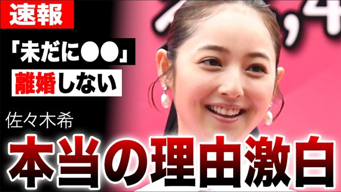 佐々木希が夫・渡部建と離婚しない本当の理由が明らかに…多目的トイレ不倫から5年…沈黙を破り「1周回って知らない話」で語られた壮絶な真実に言葉を失う…