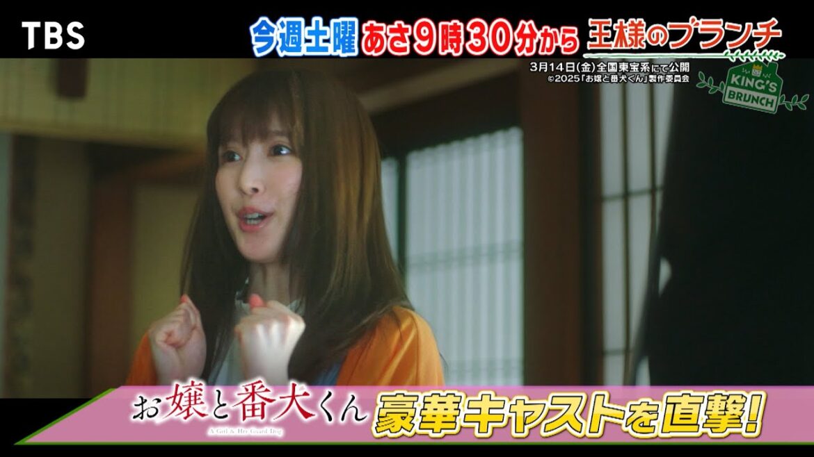 映画「お嬢と番犬くん」 福本莉子&ジェシー&櫻井海音にインタビュー!!『王様のブランチ』3/1(土) 【TBS】