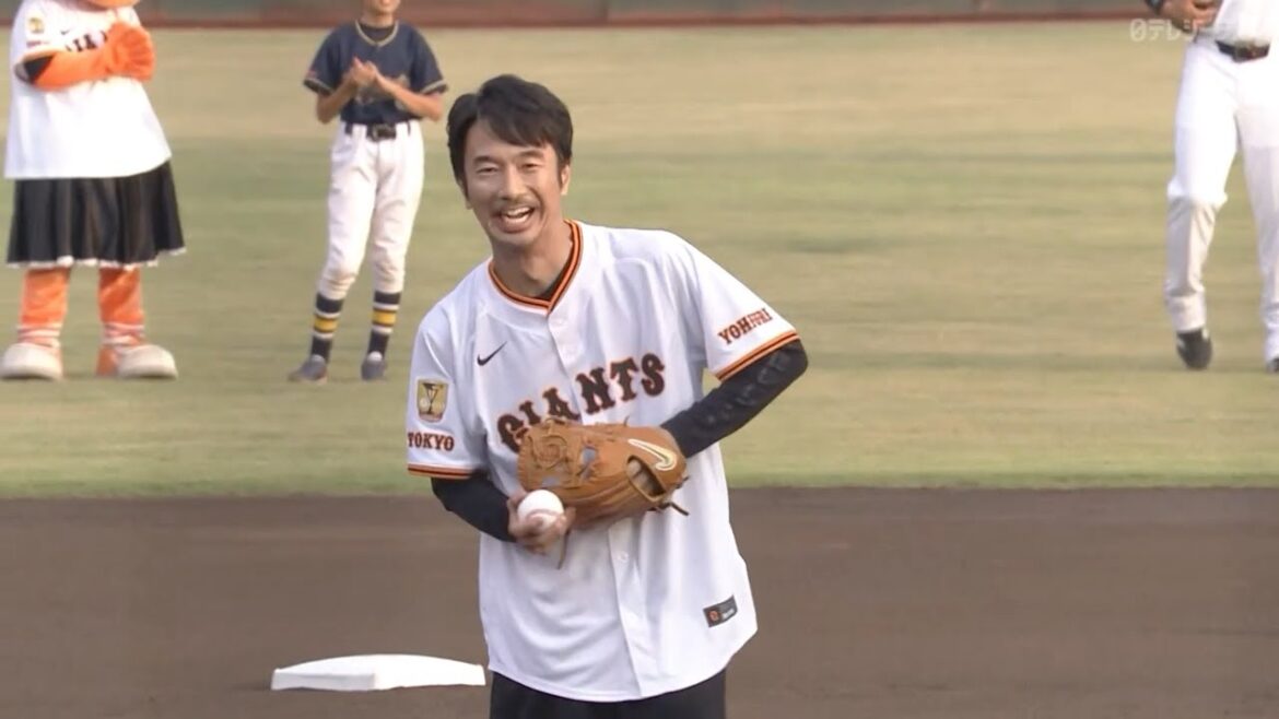 【セレモニアルピッチ】山形県米沢市出身!俳優の眞島秀和さん⚾️