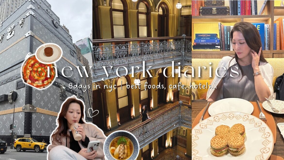 SUB)nyc vlog🚕LCCで行く8日間ニューヨーク女ひとり旅|グルメ・ホテル・ショッピング…全費用も公開!