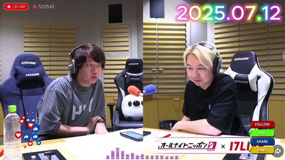 三四郎のオールナイトニッポン0 2025.07.12 出演者 : 三四郎(小宮浩信/相田周二)