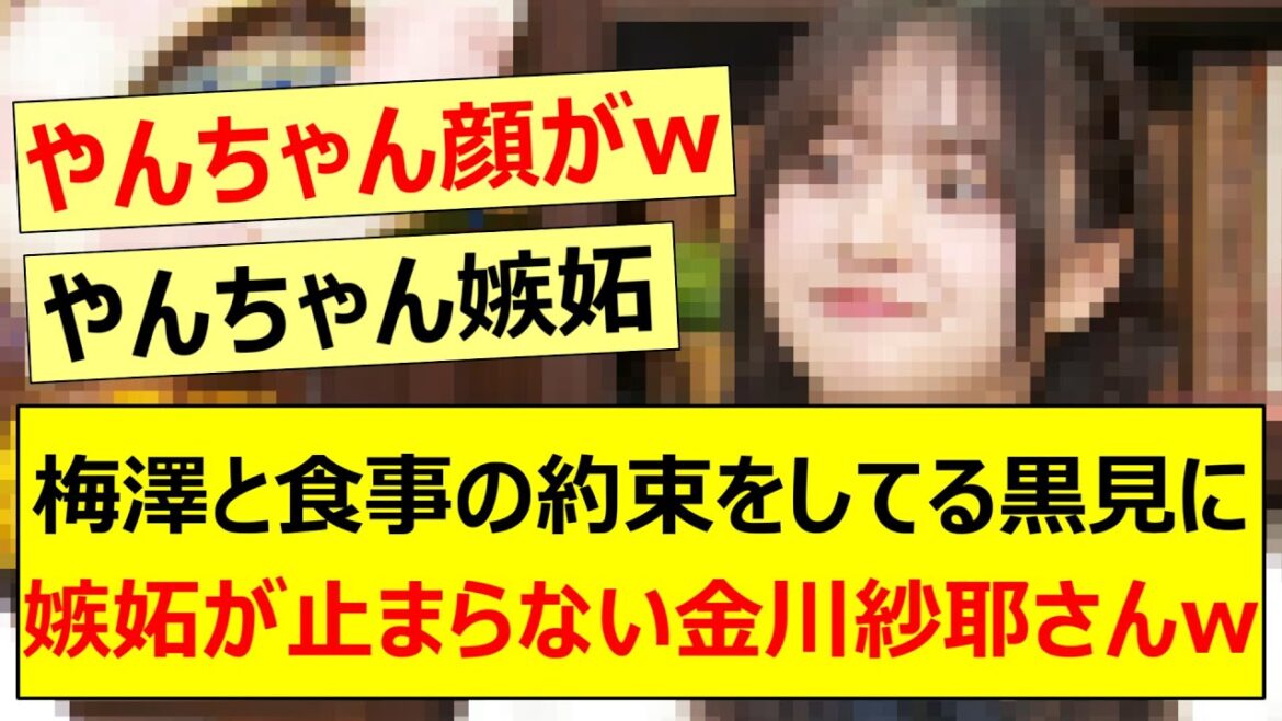 梅澤美波と食事の約束をしてる黒見明香に嫉妬が止まらない金川紗耶さんwww【乃木坂46・猫舌SHOWROOM ・乃木坂配信中・乃木坂工事中】