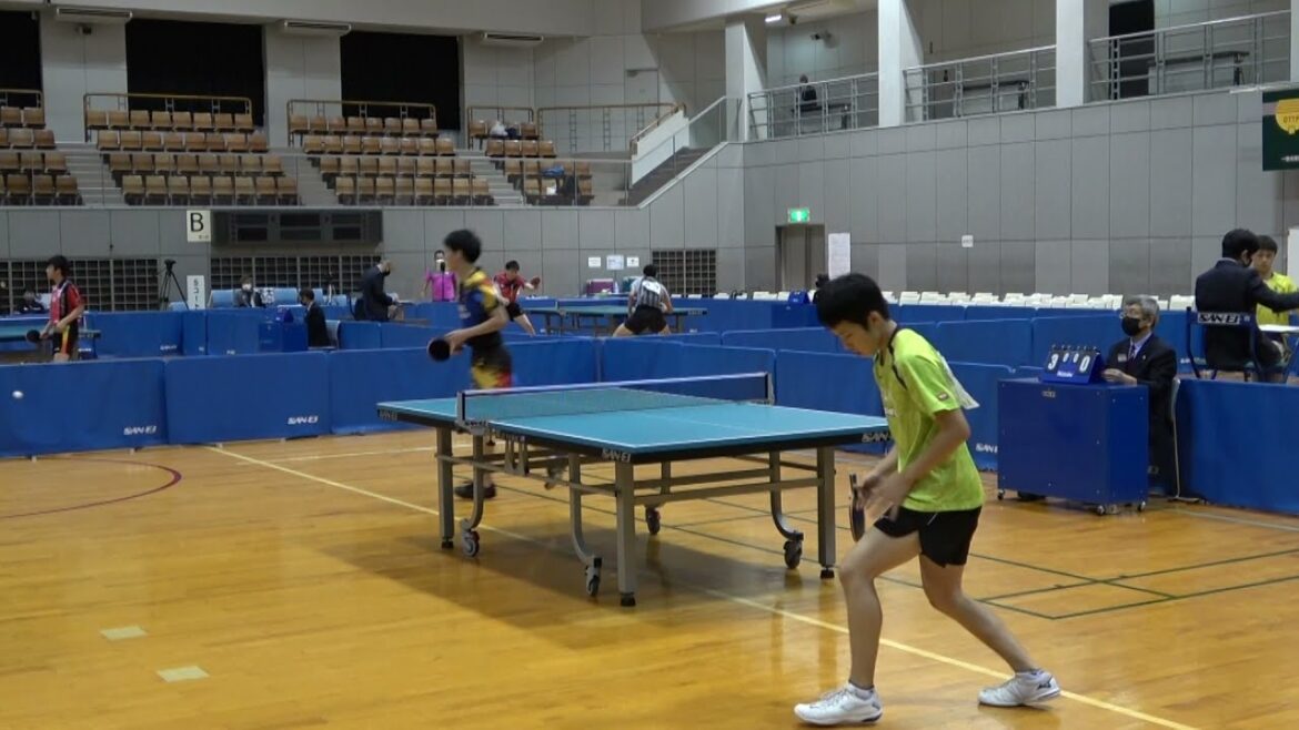前出陸杜 vs 飯村悠太|2021世界ユース日本代表1次選考合宿|男子シングルス グループB