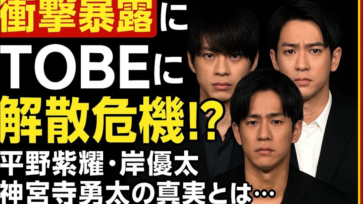 【衝撃暴露】TOBEに解散危機⁉ 平野紫耀・岸優太・神宮寺勇太の真実とは