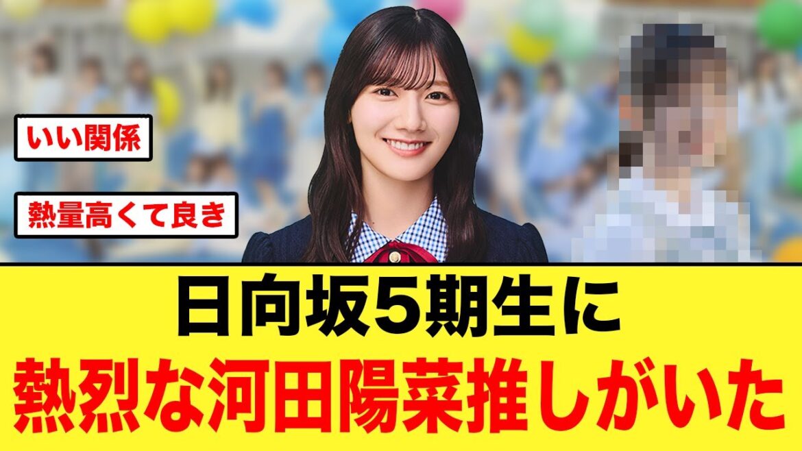 日向坂5期生、熱烈な“河田陽菜推し”だった件について【日向坂46】