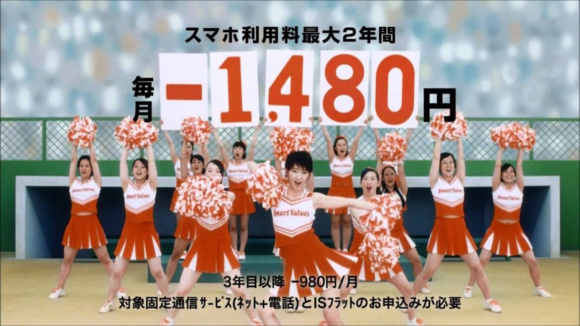 KDDIau スマートバリュー「チアリーダー」剛力彩芽