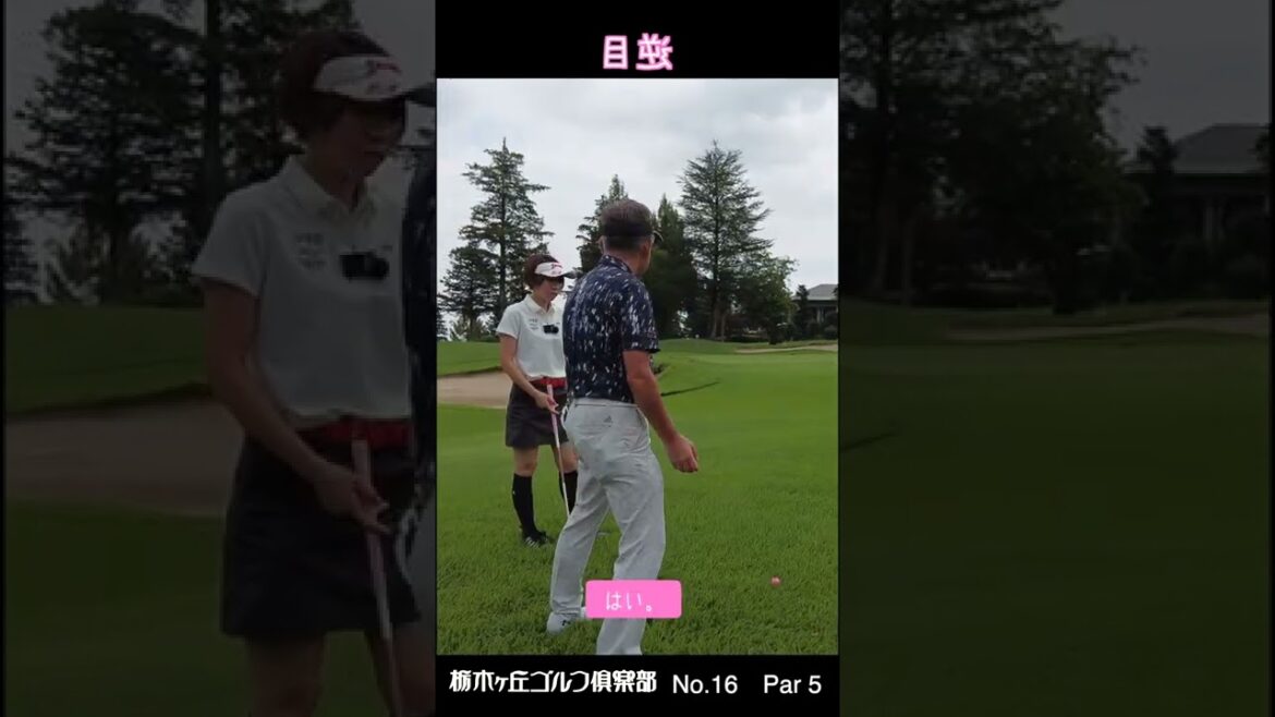 【ゴルフレッスン】逆目の打ち方 #shorts #ゴルフ #ゴルフ女子 #ももごる #ゴルフレッスン