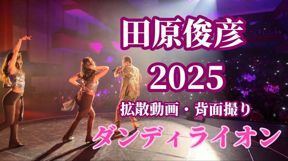 田原俊彦 2025拡散動画「ダンディライオン」背面撮り / 妖艶&優美・踊るパワースポットツアー 長野公演 レザンホール(塩尻市文化会館) 後半追加映像アリ