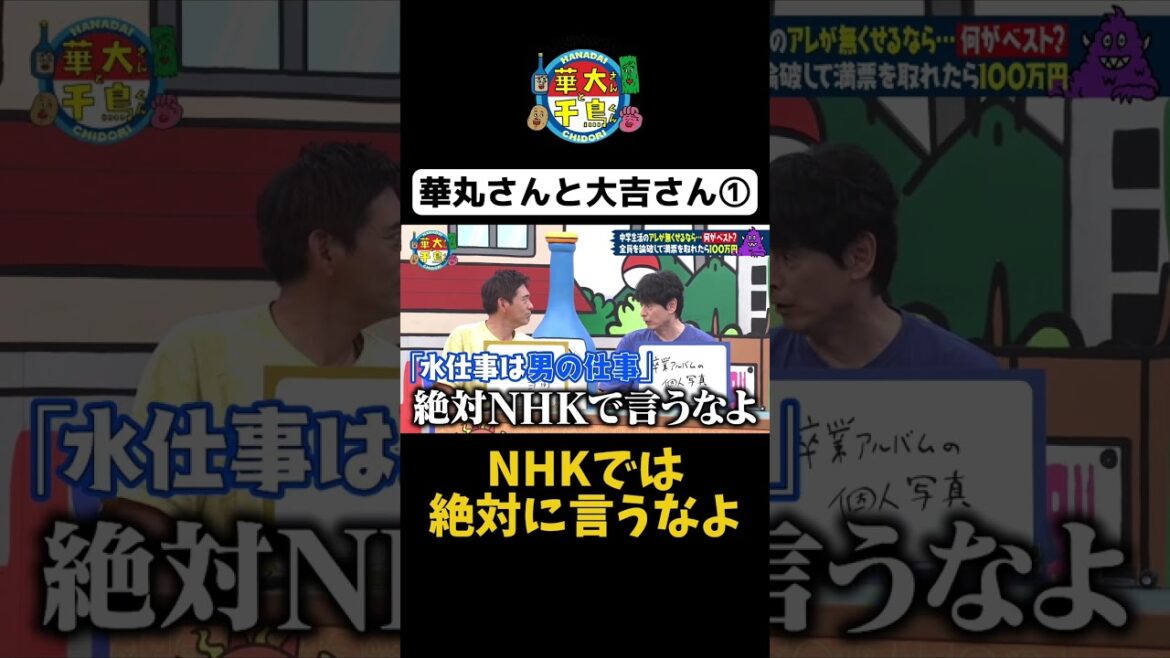 【NHKでは絶対に言うなよ】#shorts #華大さんと千鳥くん #博多華丸大吉 #千鳥 #かまいたち