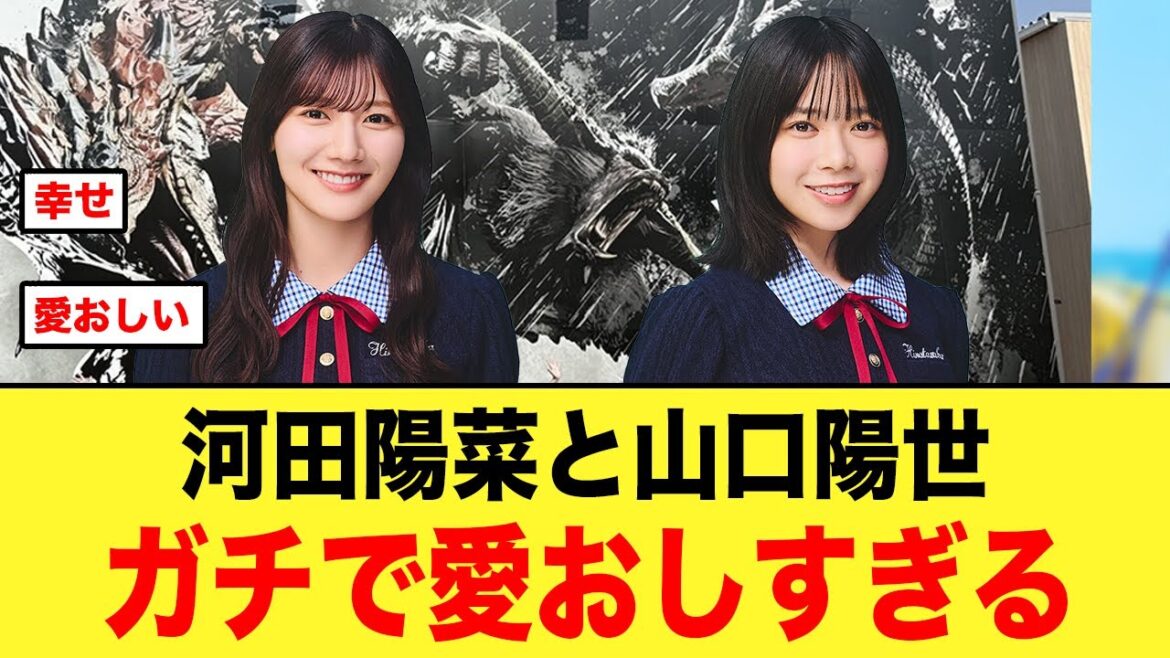 大満喫する、河田陽菜と山口陽世が愛おしすぎる件【日向坂46】