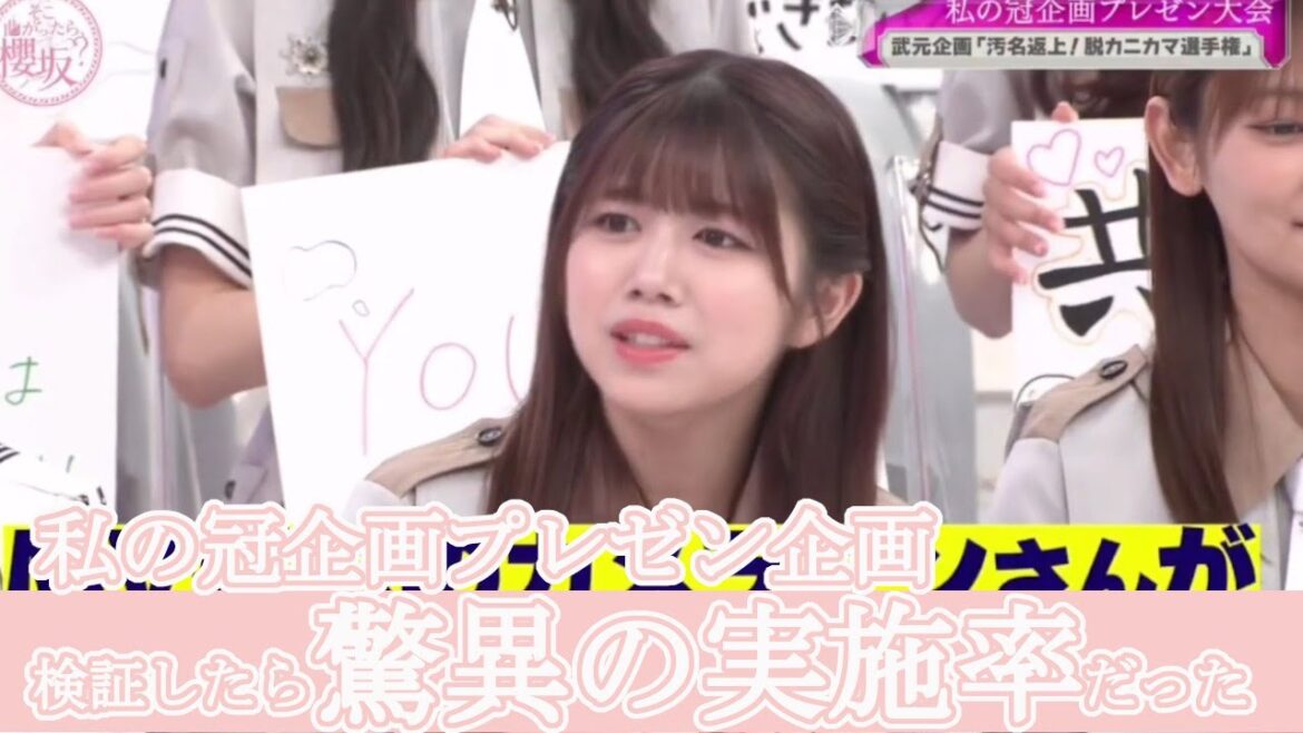 私の冠企画プレゼン、検証したら驚異の実施率だった