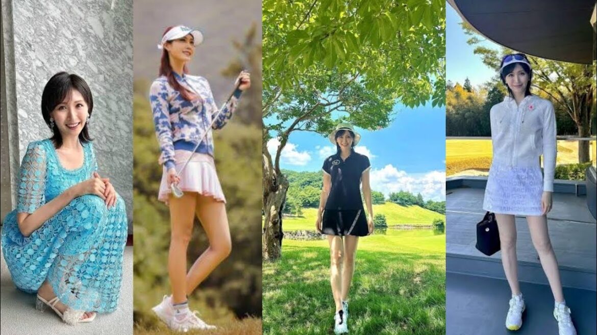 ✨「浮いてる!?」横山ルリカ、異次元スタイル炸裂‼️黒ポロ×ミニスカ姿にファン驚愕👀⛳️💫