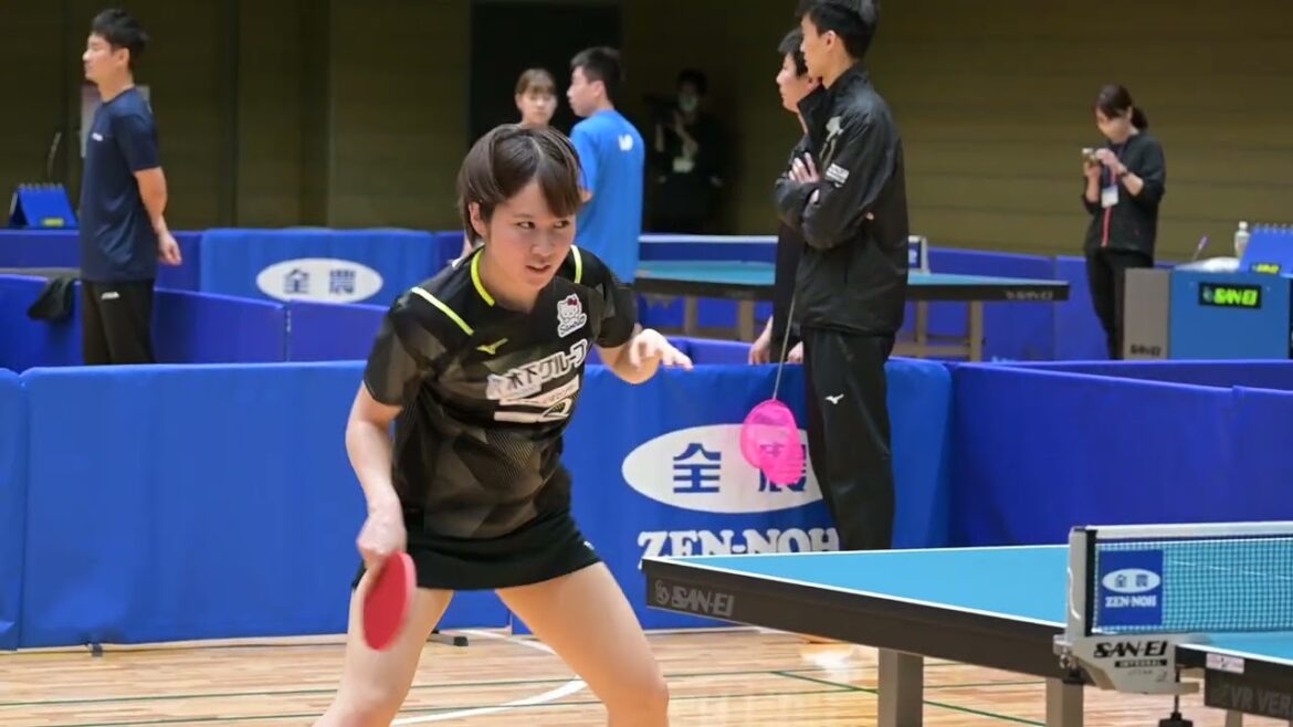 平野美宇 前日会場練習②|卓球 第4回パリ五輪日本代表選考会