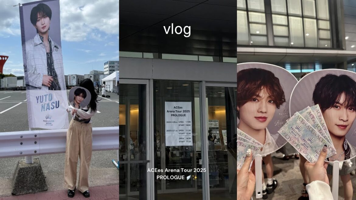 vlog ; ACEes Arena Tour 2025 PROLOGUE 🪽✨️|再出発の1st LIVE 💎|5人の新しい物語についていこうと決めた日🪄︎︎|なすりゅ連番