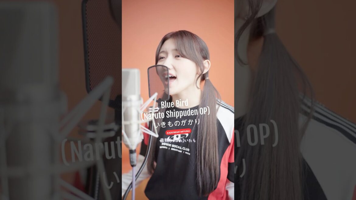 【歌ってみた】Blue Bird (Naruto Shippuden OP) / Cover by KADOWAKI MIYUNA #shorts #門脇実優菜 #ブルーバード #naruto