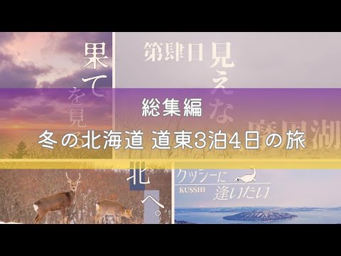 【総集編】冬の北海道 道東3泊4日の旅【未公開シーンあり】