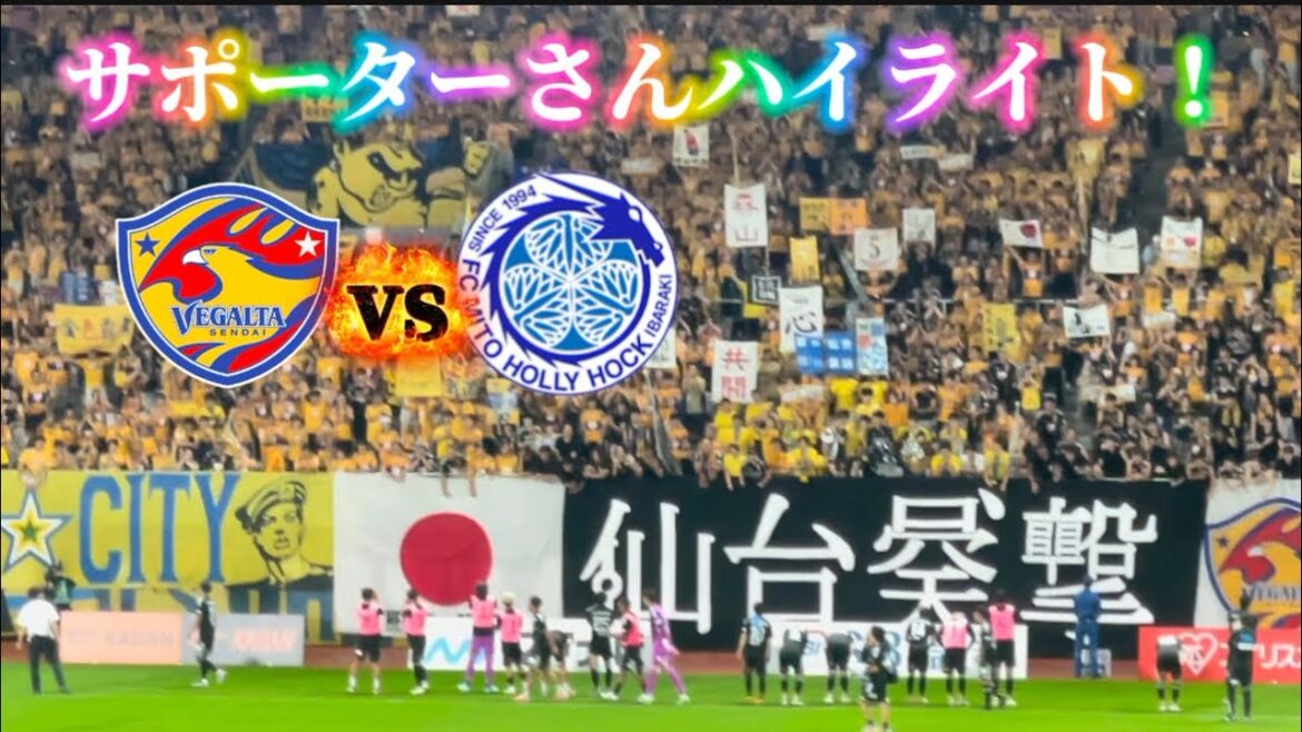 【ベガルタ仙台】vs水戸⚽️サポーターさんハイライト📣