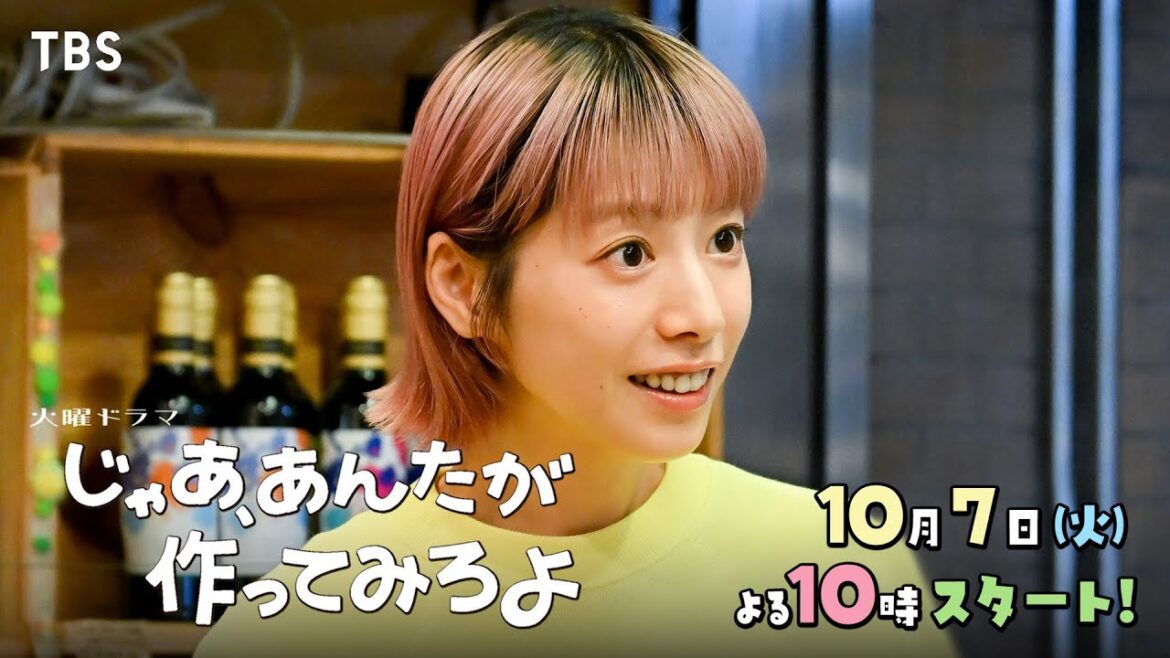 【主題歌解禁】W主演・夏帆×竹内涼真 10/7スタート!新火曜ドラマ『じゃあ、あんたが作ってみろよ』【TBS】