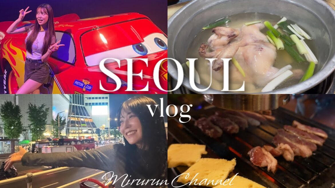 【韓国Vlog】大人気Mundo Pixar展&ソウル夜デート|激ウマ鴨肉&絶品タッカンマリも堪能