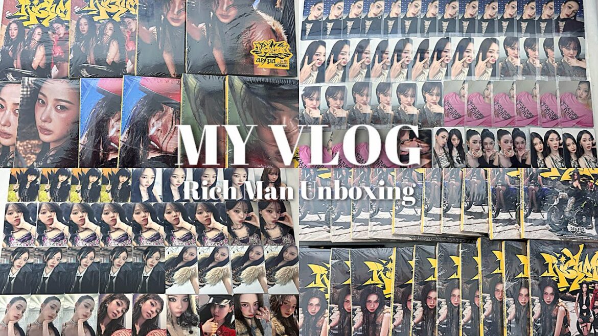 【MY VLOG】#18 爆速カムバ&色んなことに着いていくのが大変なオタクの開封動画💜| 에스파 마이로그 앨범깡 | 開封動画 アルバム開封 |