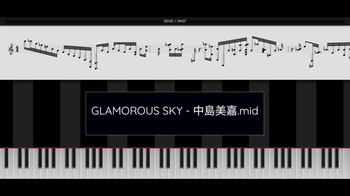 【ピアノ楽譜】GLAMOROUS SKY / #中島美嘉 を超絶技巧ピアノアレンジしてみた