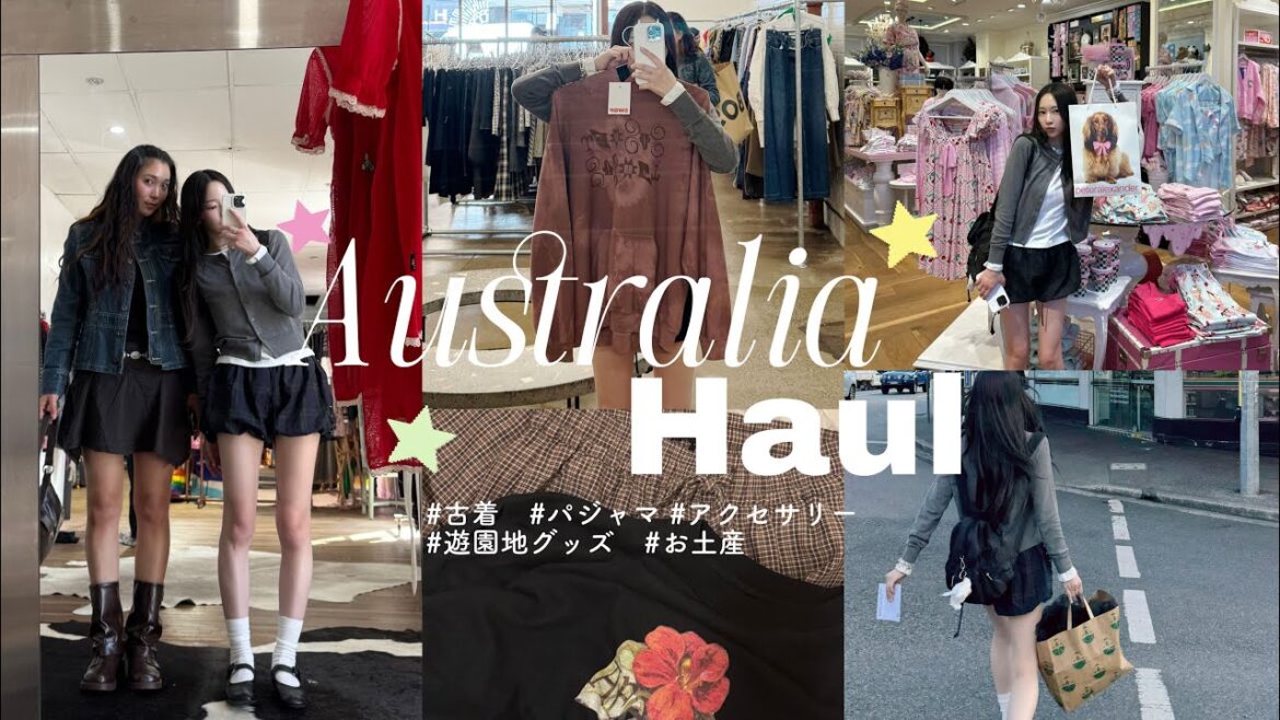 【オーストラリア購入品🇦🇺】爆買い旅🛍おしゃれ古着GET🍂かわいい雑貨も全部紹介✨