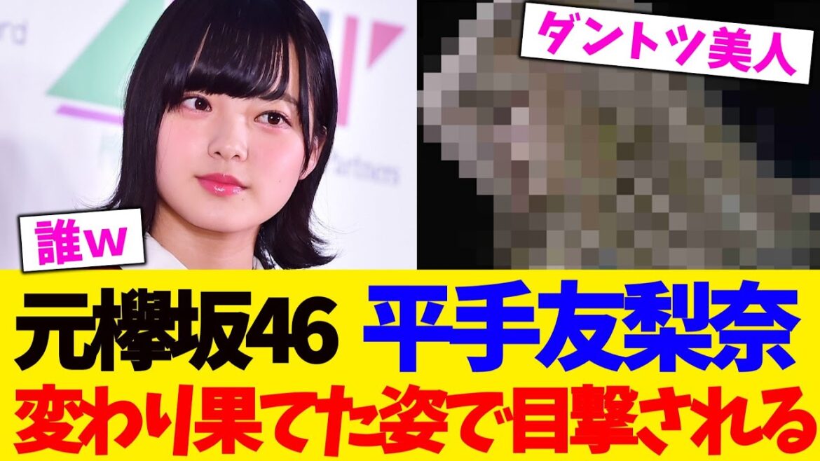 元欅坂46 平手友梨奈変わり果てた姿で目撃される【2chまとめ】【2chスレ】【5chスレ】