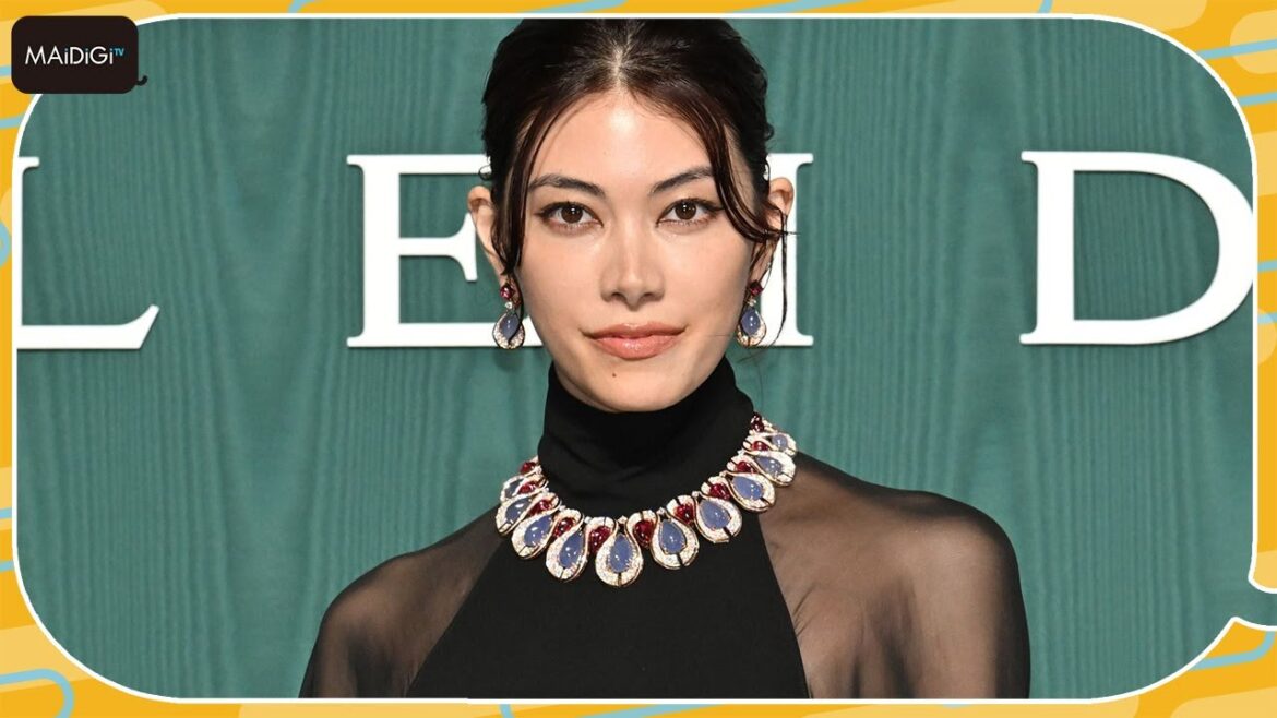 森星、黒のシースルードレスで魅了「ブルガリの色石を引き立たせるように」 「ブルガリ」フォトコールに登場