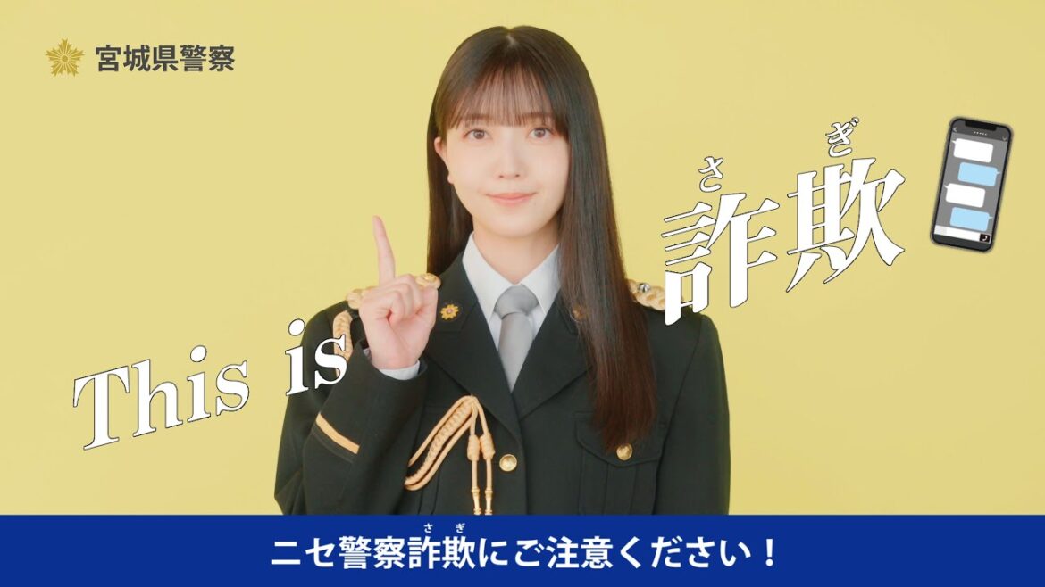 This is 詐欺 ニセ警察詐欺篇~久保史緒里さんと萌江さんが出演~