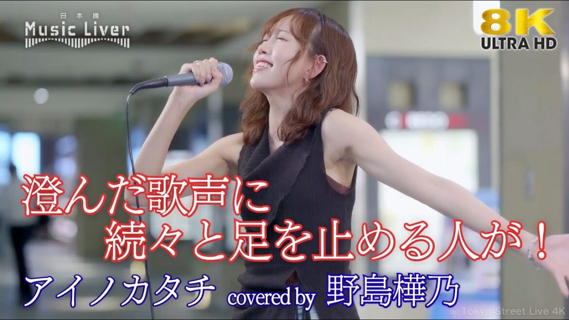 【 歌うま 】澄んだ歌声に続々と足を止める人が! アイノカタチ / MISIA( covered by 野島樺乃 )日本橋路上ライブ 🎧推奨 高音質 8K映像