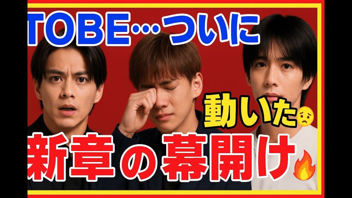 「TOBE…ついに動いた😢 新章の幕開け🔥」