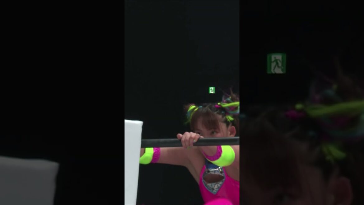 【女子プロレス】フワちゃんが林下詩美にフライングボディアタック!【スターダム】