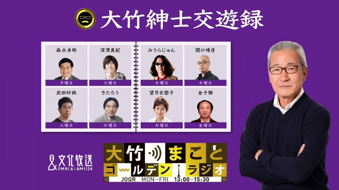 【きたろう】2022年1月26日(水)大竹まこと 壇蜜 きたろう 砂山圭大郎 【大竹紳士交遊録】【大竹まことゴールデンラジオ】