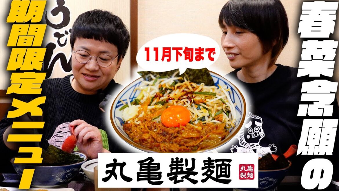 【丸亀製麺】春菜が上戸彩さんのCMを見てどうしても食べたかった期間限定メニューを食べる!