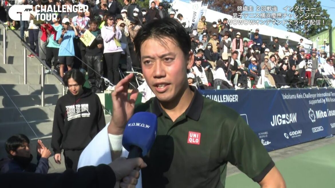 錦織 圭 2回戦終了後インタビュー│男子テニス横浜慶應チャレンジャー2025【WOWOW】