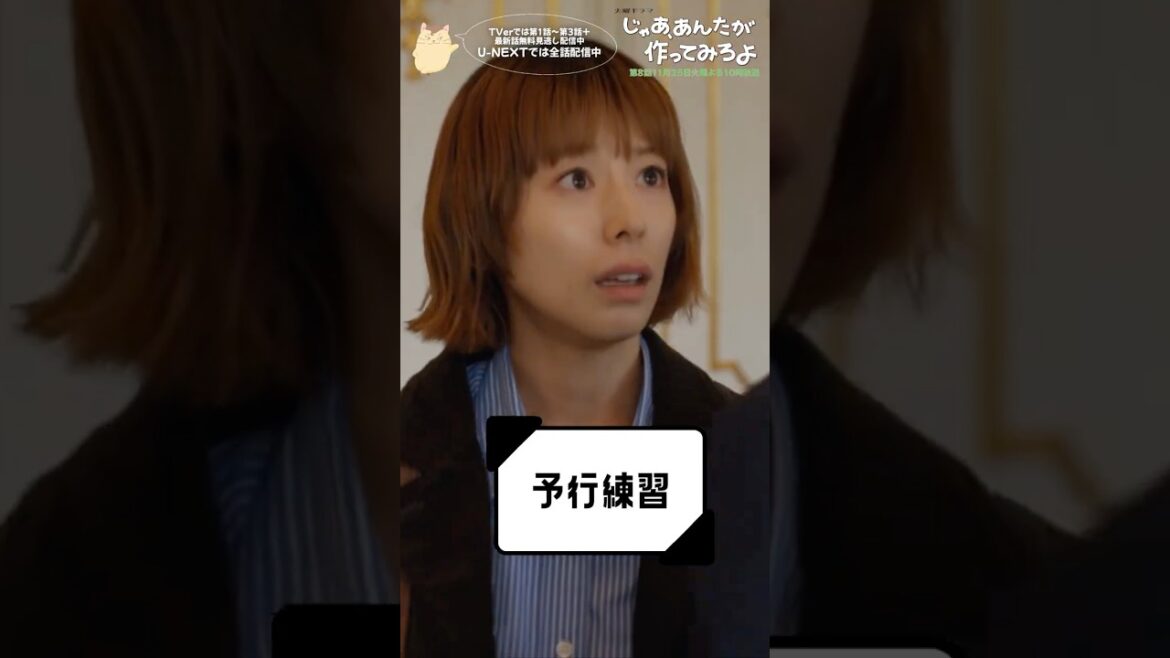 『じゃあ、あんたが作ってみろよ』予行練習 #竹内涼真 #夏帆 #じゃあつく #あんたが