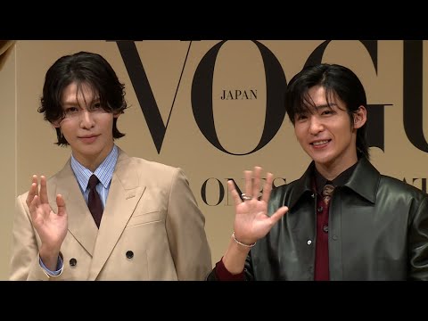 Snow Manラウール&目黒蓮、ボケとツッコミで「つかみはOK」(「VOGUE THE ONES TO WATCH 2025」授賞記者会見)