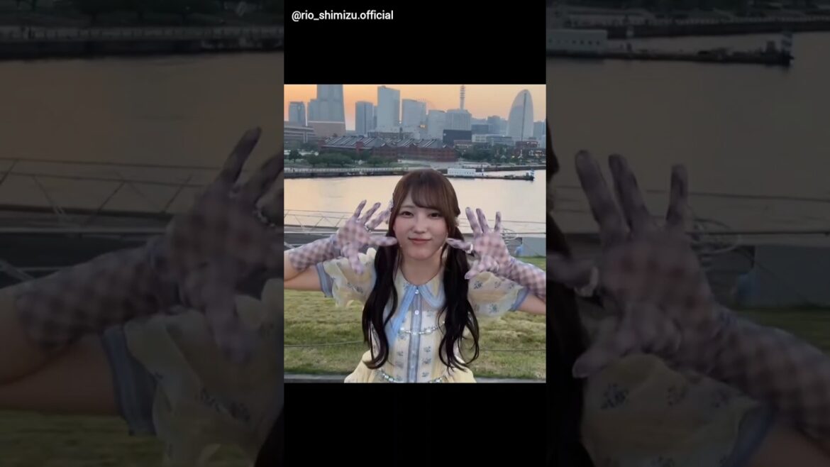 清水理央 りおちゃんのお願いバッハ生配信オフショット♪日向坂46