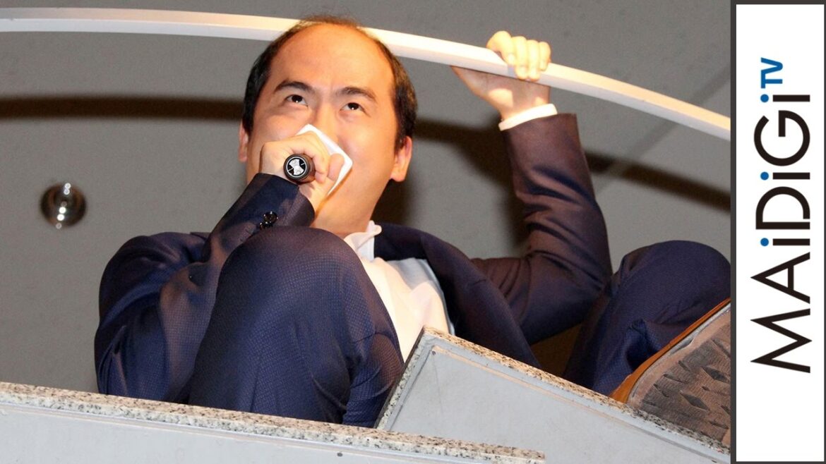 トレエン斎藤、「ただいまの後は~」イベントで美声披露! 明治うがい薬「カバさんは誰?」記者発表会1