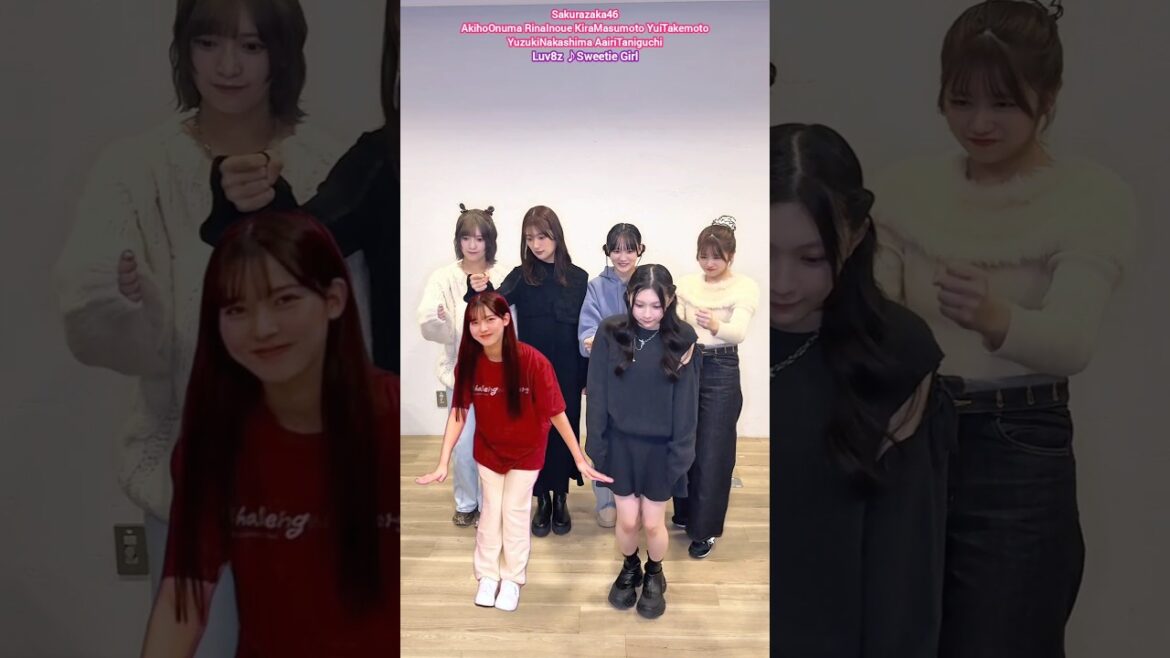 櫻坂46 THUMB DANCE CHALLENGE♪Sweetie Girl Luv8z 大沼晶保 井上梨名 増本綺良 武元唯衣 中嶋優月 谷口愛季 TikTok