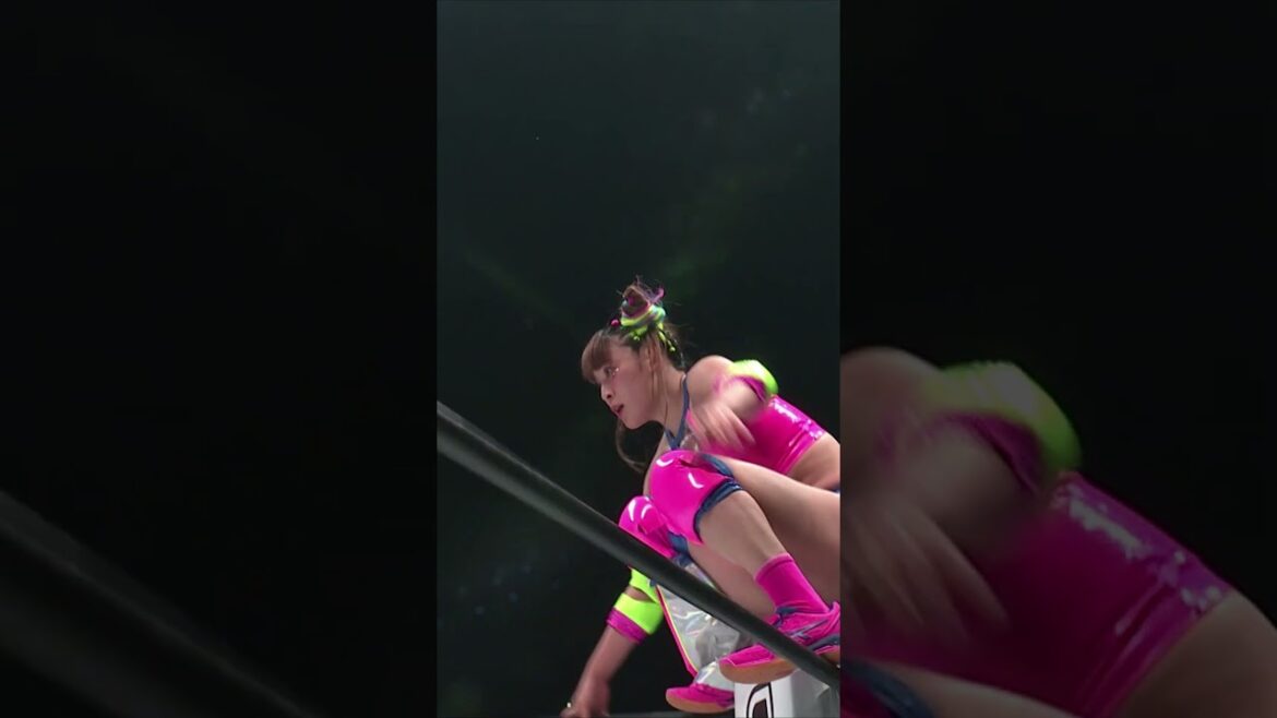 【女子プロレス】フワちゃんのオカダ・カズチカ直伝『ミサイルキック』!【スターダム】