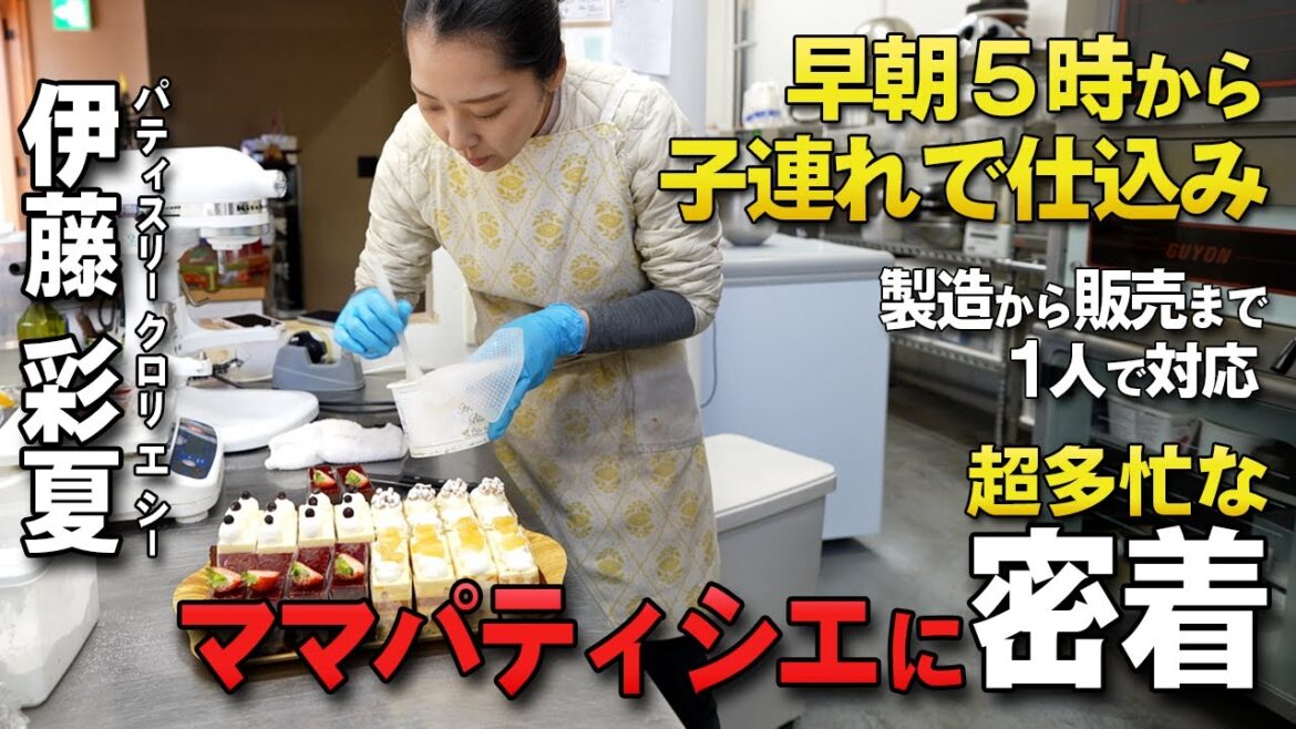 開業資金2,000万円!ワンオペで奮闘するママパティシエ|横浜で30種類のスイーツ作りに密着