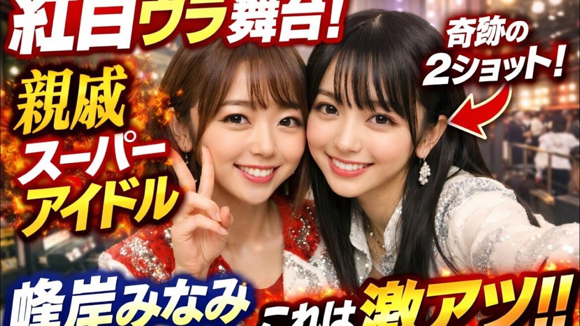 峯岸みなみ「紅白」裏側で“親戚スーパーアイドル”と2ショット「激アツすぎる」「血縁関係強い」と反響
