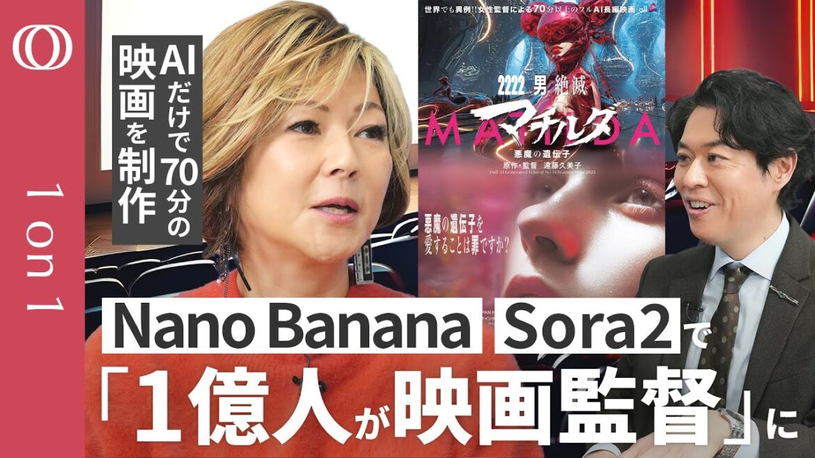 【AIであなたも映画監督に】未経験で始めるAI映画の作り方/個人で“ハリウッド級映画”がつくれる時代/Sora2使えば「もっとうまくできる」/2026年は作品で溢れかえる/監督・遠藤久美子【1on1】